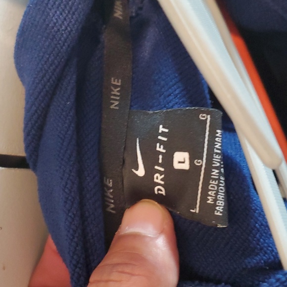 Nike Dri-fit Blue Zip Hooded Sweatshirt - Picture 3 of 4
